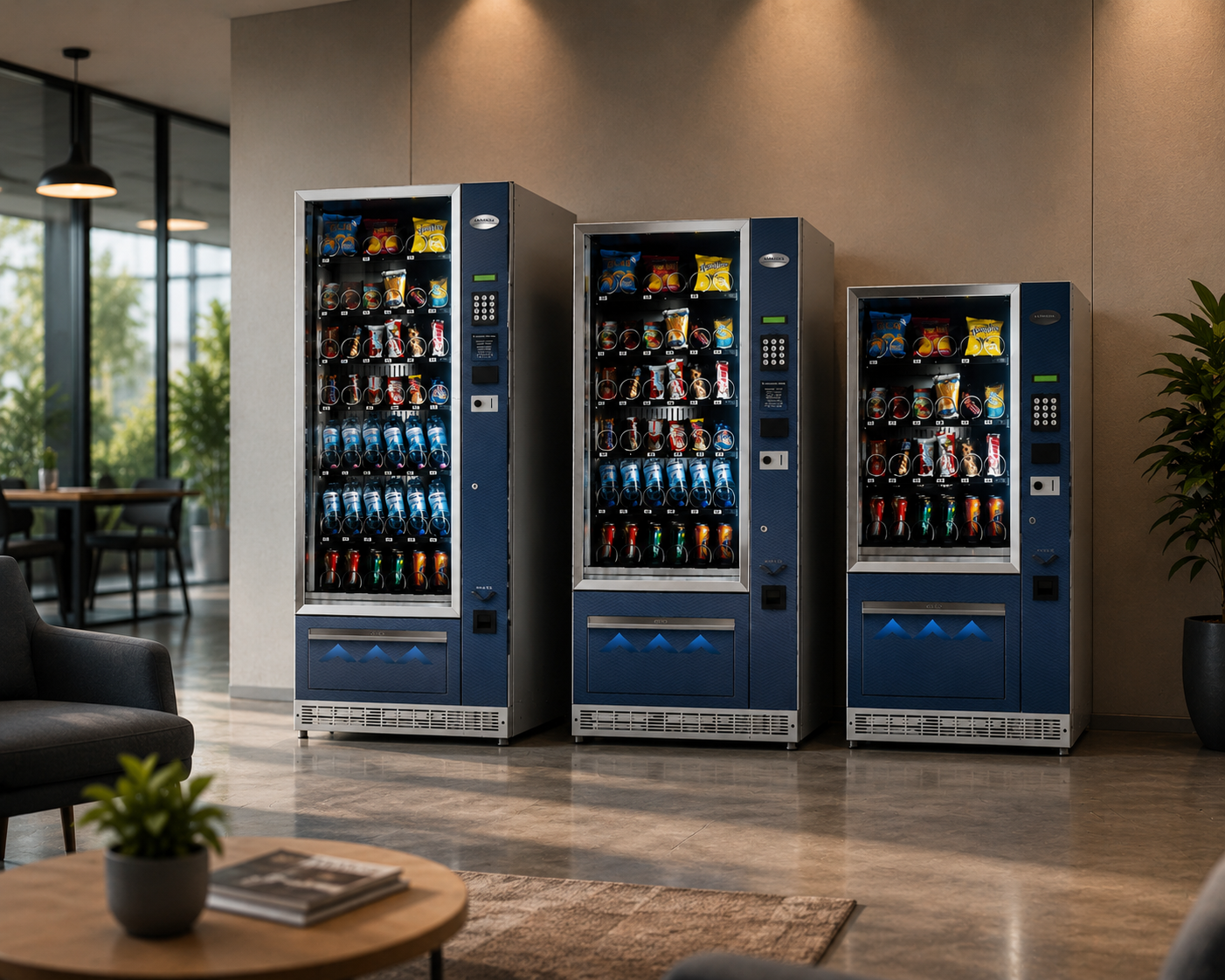 Distributori automatici Project Vending in showroom