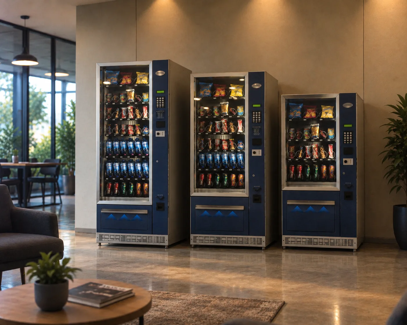 Distributori automatici Project Vending in showroom
